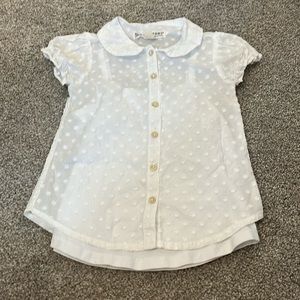 Hope & Henry Toddler size 3T white button up blouse